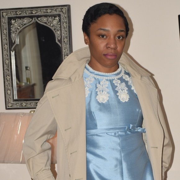 Vintage Dresses & Skirts - Ice blue vintage mod mini